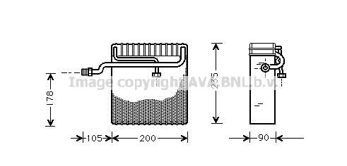 AVA QUALITY COOLING Испаритель, кондиционер DWV036